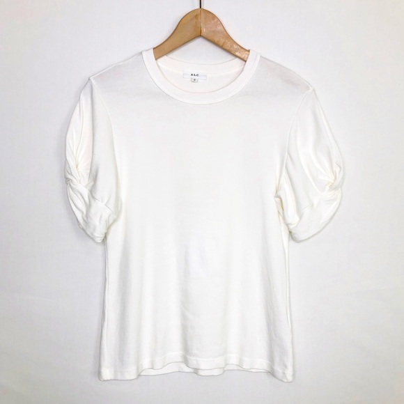 A.L.C. Keira medium white puffed sleeve T-shirt - Picture 2 of 10